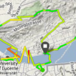 The route around Lucerne