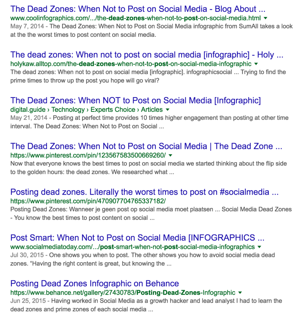 Articles about the social media dead zone