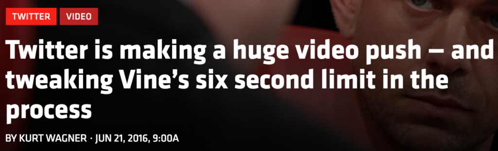 Content creation and Social Networks: Twitter can push people to associate it with video