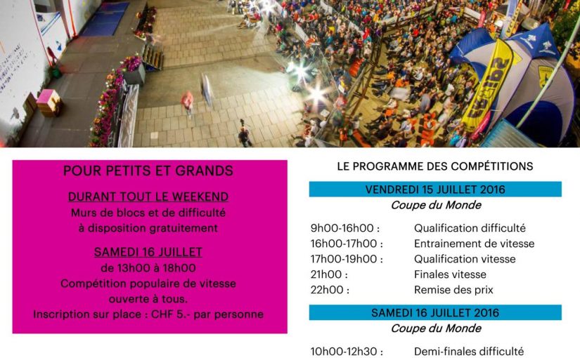 IFSC Climbing World Cup Villars 2016