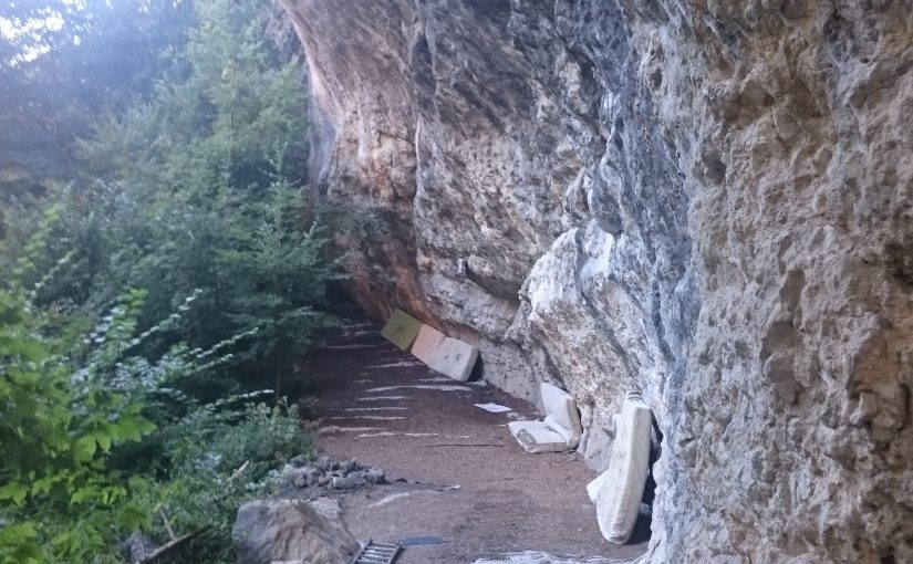 Saint George Overhang climbing