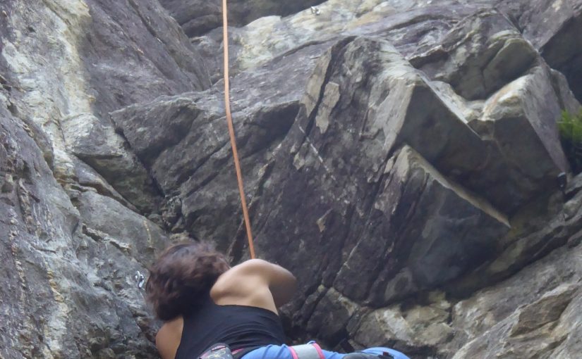 Climbing in Bramois