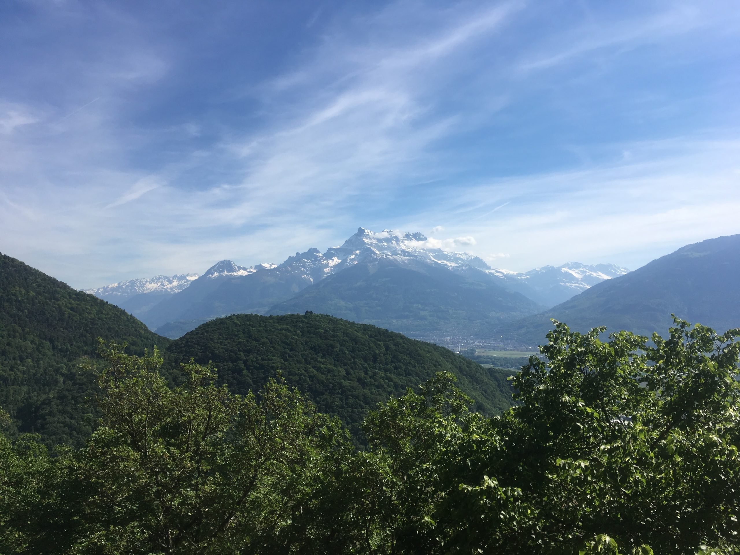 The Drapel Climbing wall near Aigle