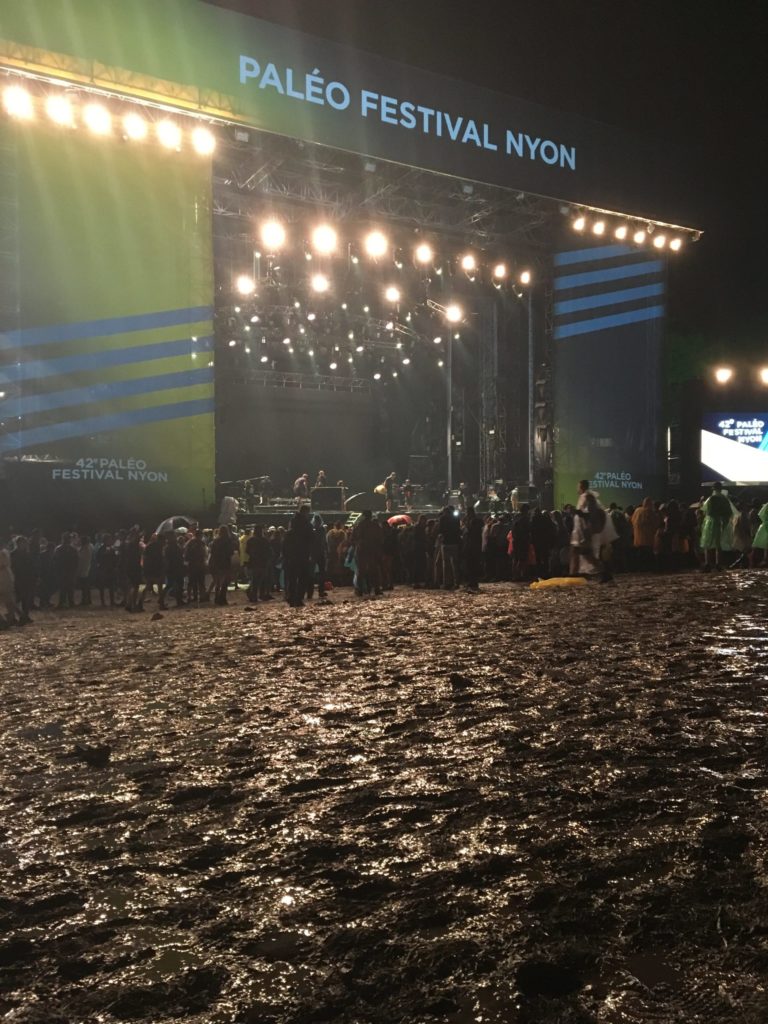 The main stage when it&rsquo;s raining