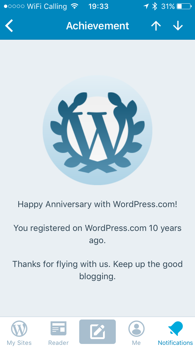 10 years of Wordpress