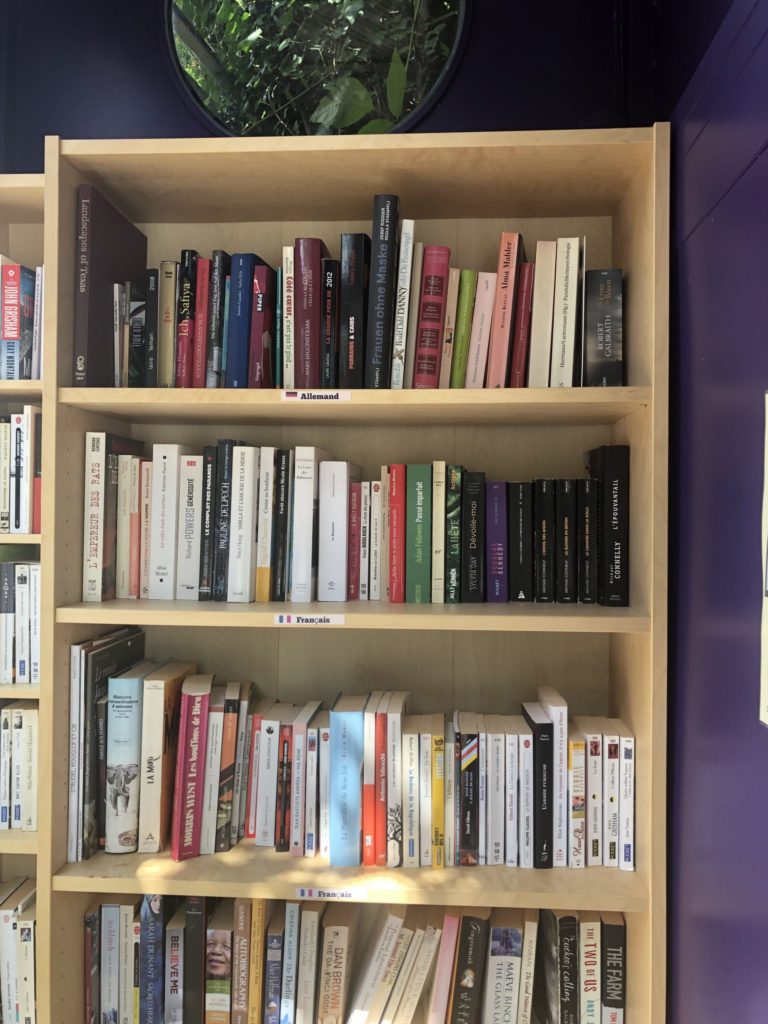 Former phone box used for sharing books