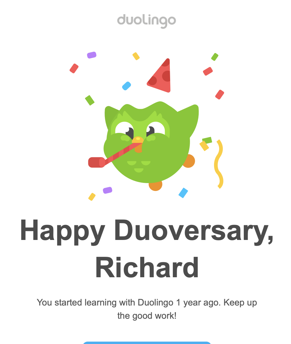 It’s my Duoversary