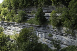 Some of the Rocks at the Cascades Du Hérisson in the Jura.