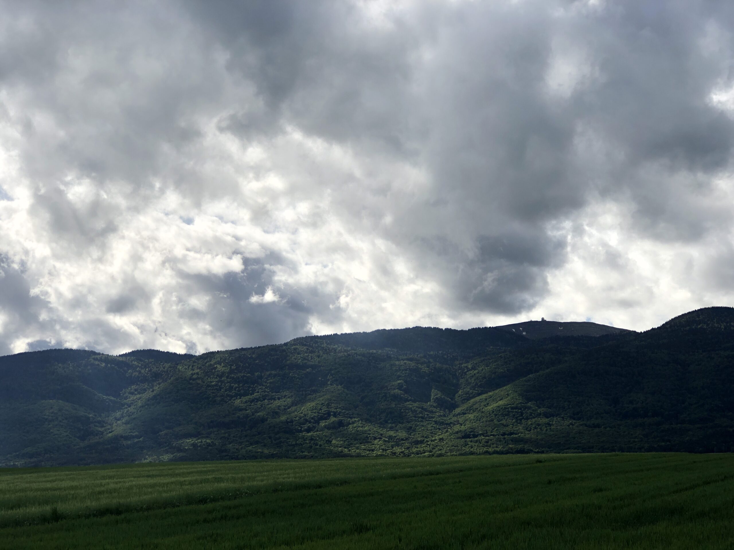 The Jura under the clouds