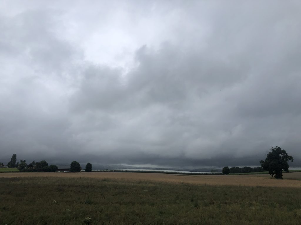 Cloudy and rainy Switzerland