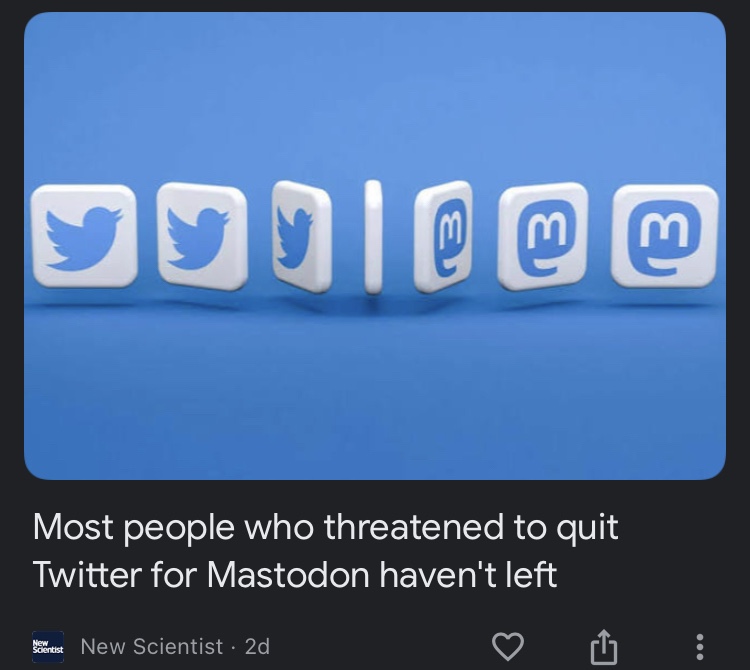 Twitter icon transforming into the Mastodon M