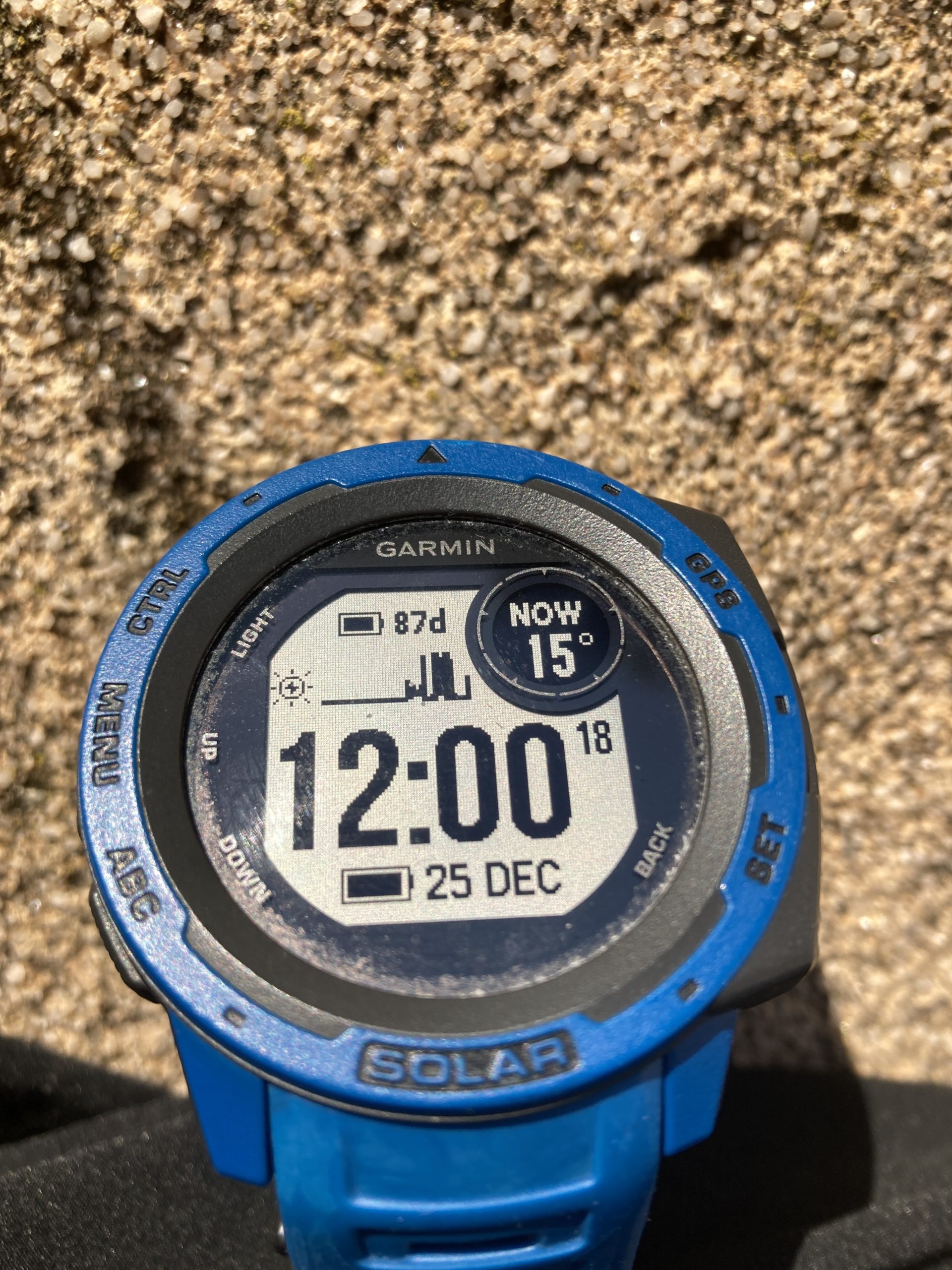 Playing With the Old Garmin Instinct Solar Watch