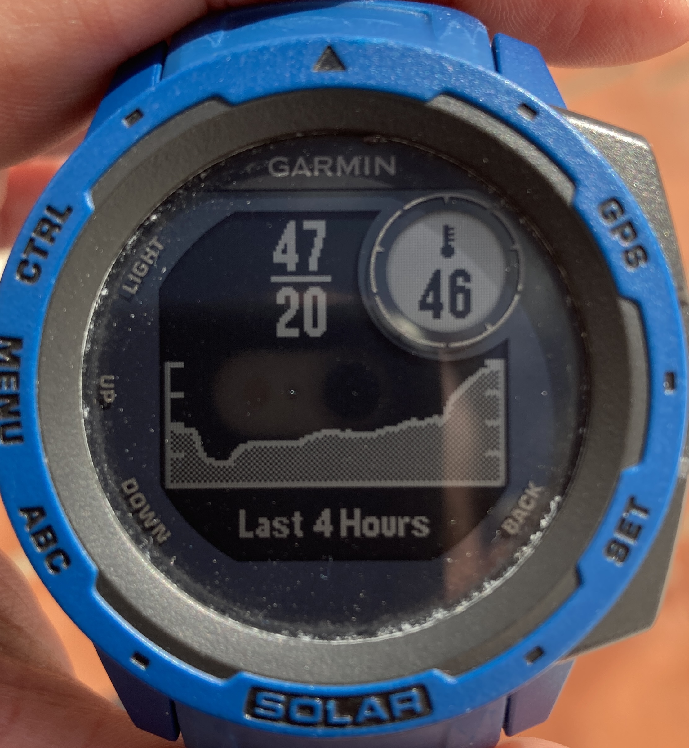 Garmin Instinct Solar Low Battery