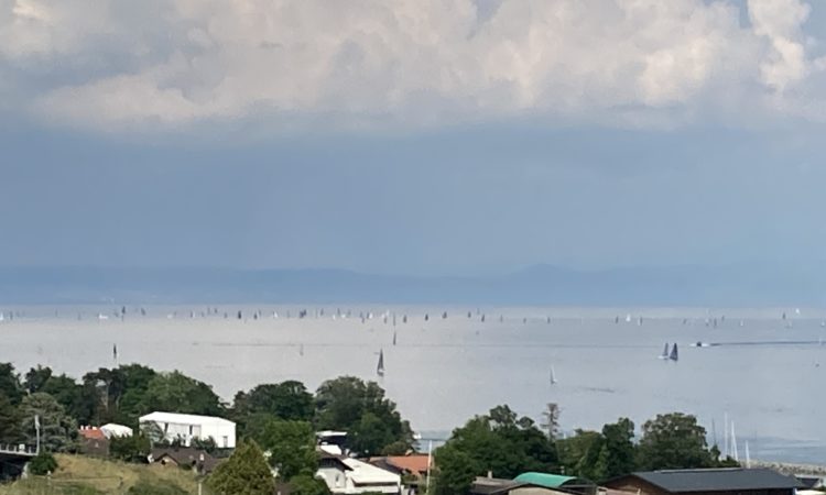 Plenty of boats on the Léman, one week ahead of the Bol D'Or