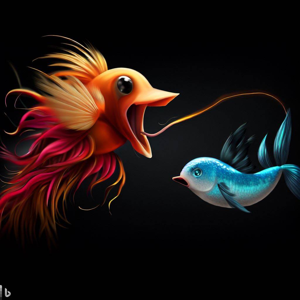 Twitter and Firefish chatting
