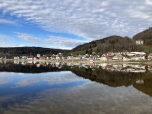 Le Pont when the Lac de Joux is calm &ndash; Le Pont when the Lac de Joux is calm