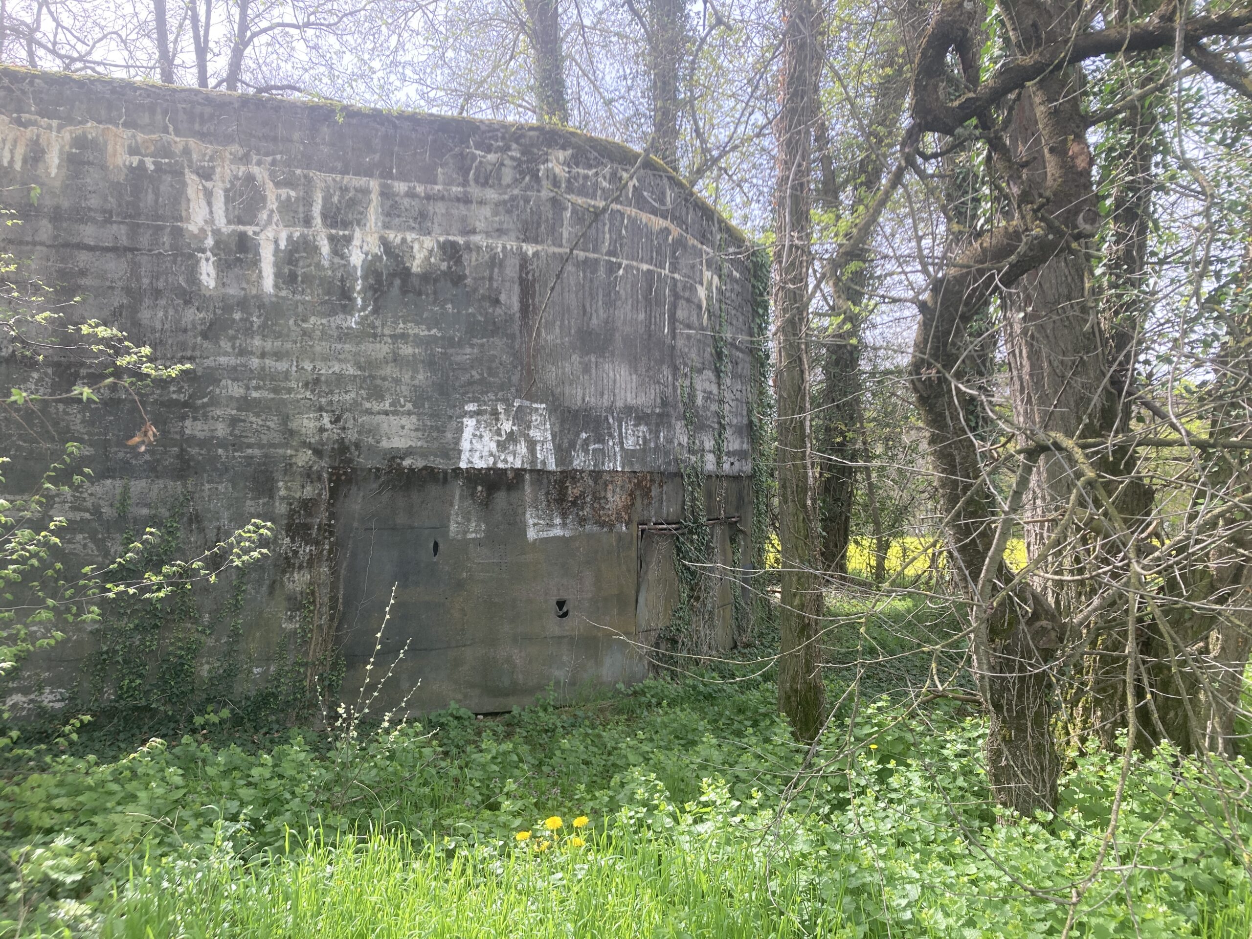 One of the defensive bunkers