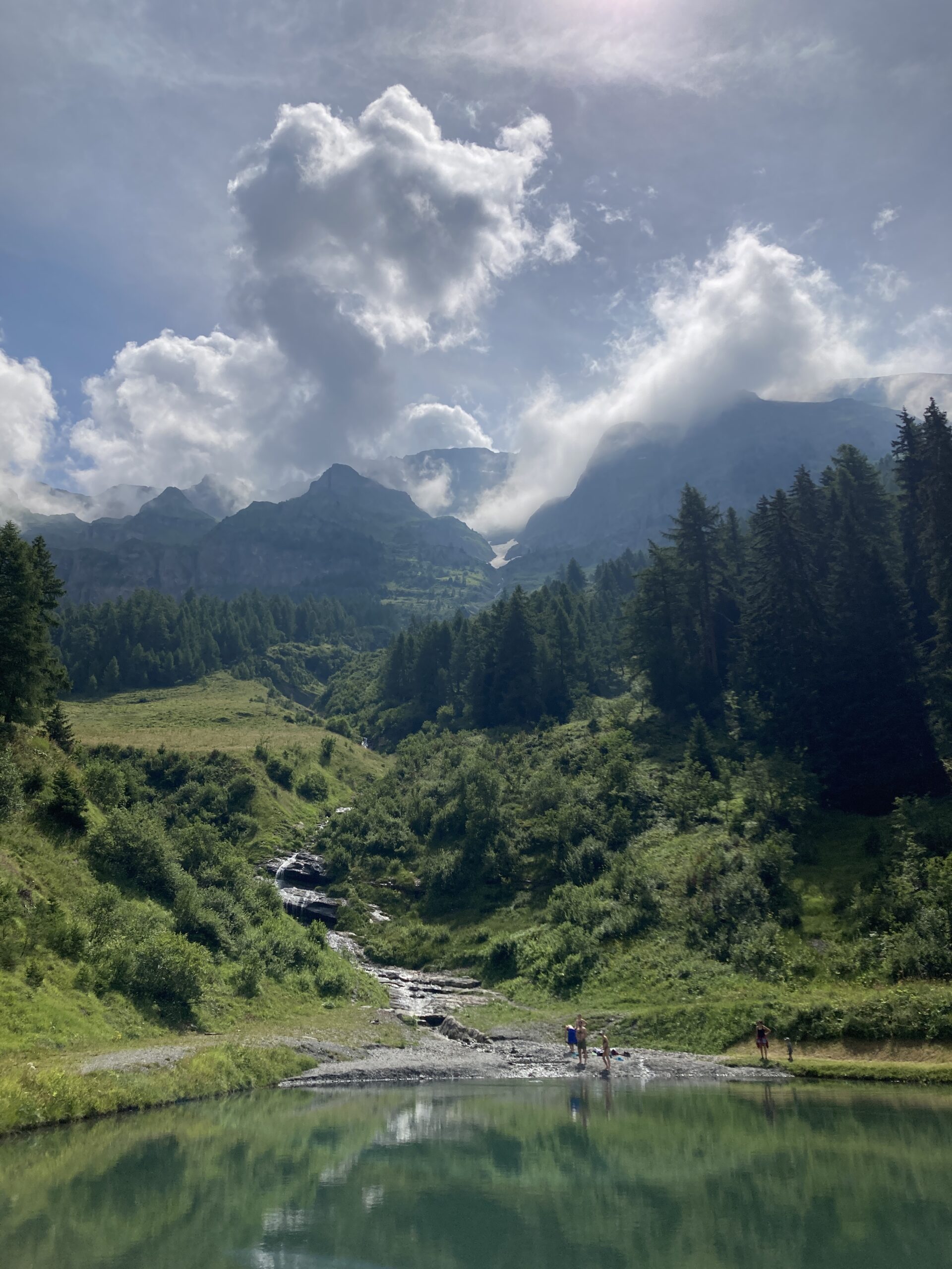 View of the Maginsee and river