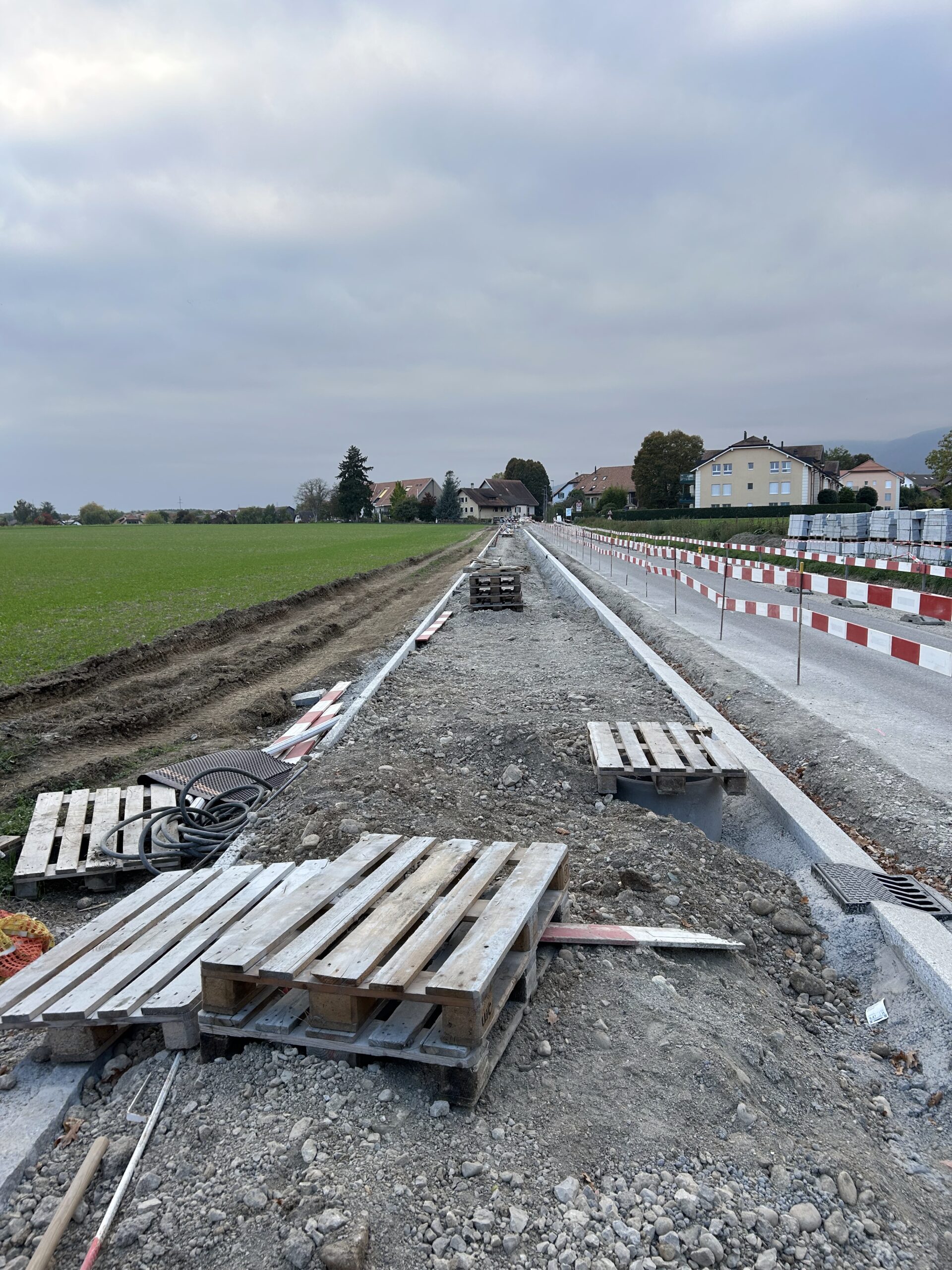 The new bike and cycling path