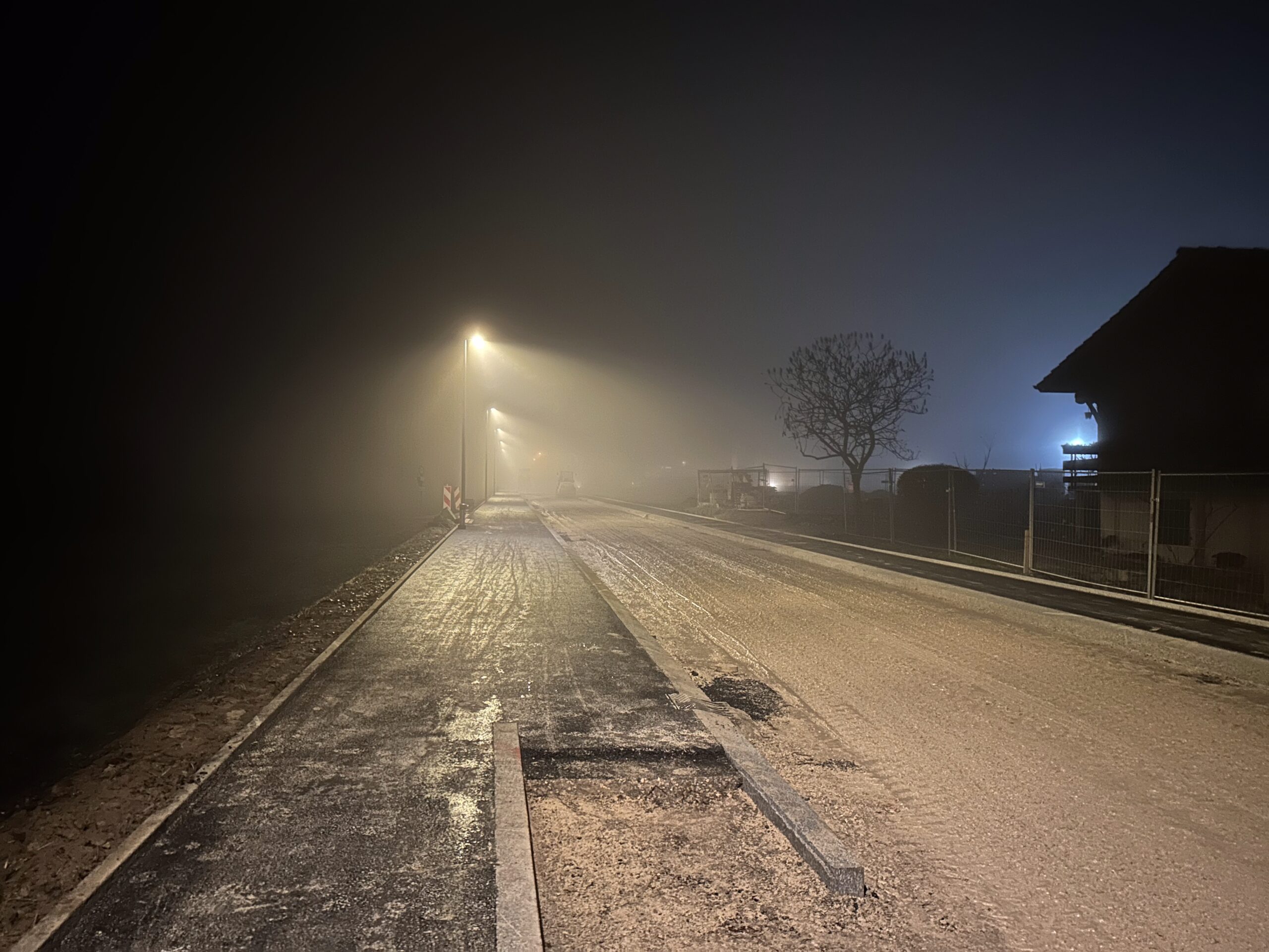 A Walk in Night Fog